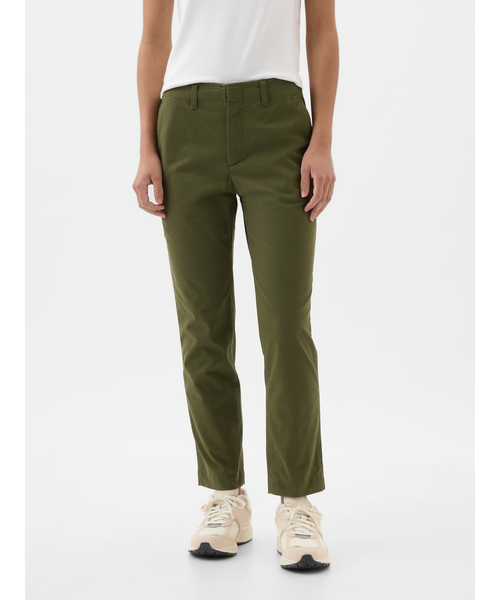 「GAP」 チノパンツ 0 カーキ レディース_画像9