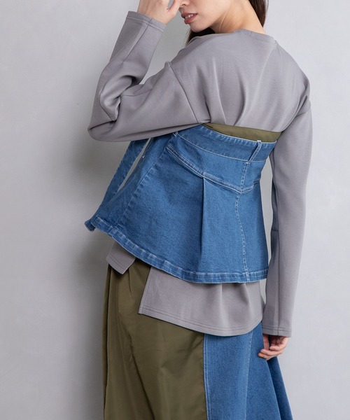 「MARECHAL TERRE」 ベアトップ MEDIUM ブラック レディース_画像3