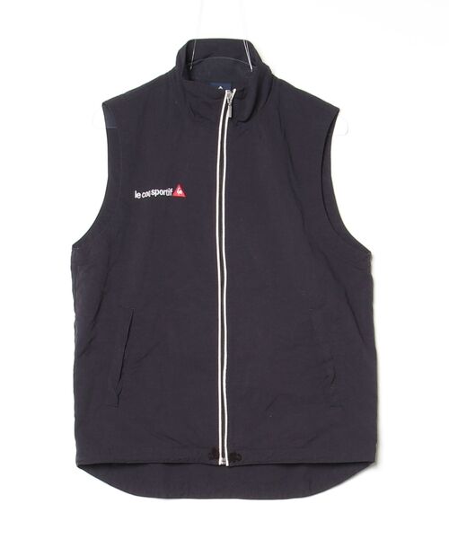 le coq sportif レディース ベスト M ネイビー le coq sportif（ルコックスポルティフ） ワンポイントナイロンベスト