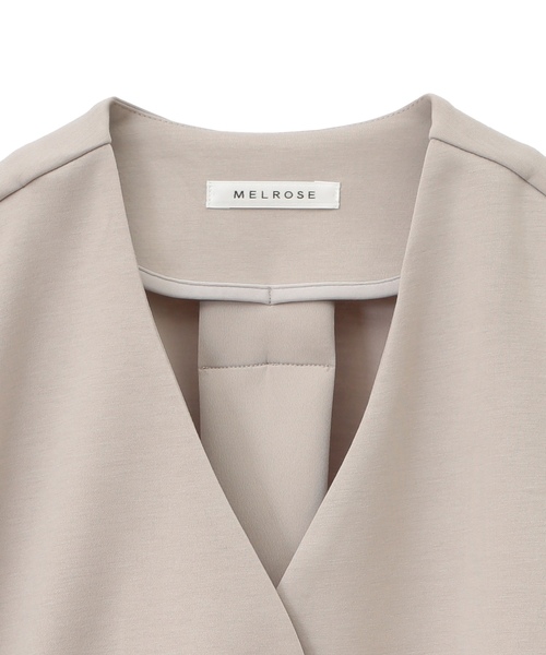 「SOFFITTO」 「MELROSE」ジャケット FREE グレイッシュベージュ レディース_画像3