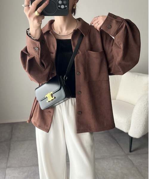 「ANGIE」 セットアップ LARGE チャコール レディース_画像7