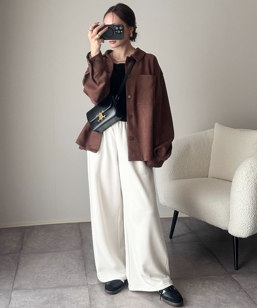 「ANGIE」 セットアップ LARGE チャコール レディース_画像8