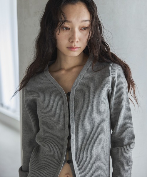 「feepur」 ニットカーディガン MEDIUM ブラック レディース_画像9