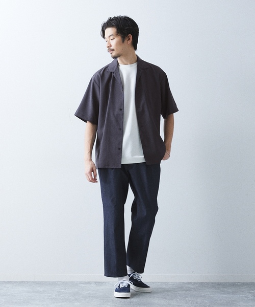 「417 EDIFICE」 半袖シャツ X-LARGE ネイビー メンズ_画像2