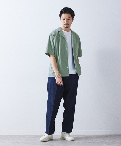 「417 EDIFICE」 半袖シャツ X-LARGE ネイビー メンズ_画像5