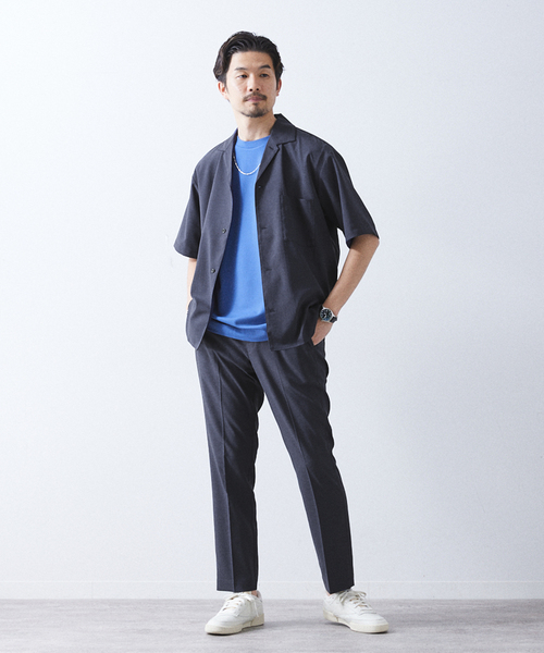 「417 EDIFICE」 半袖シャツ X-LARGE ネイビー メンズ_画像6