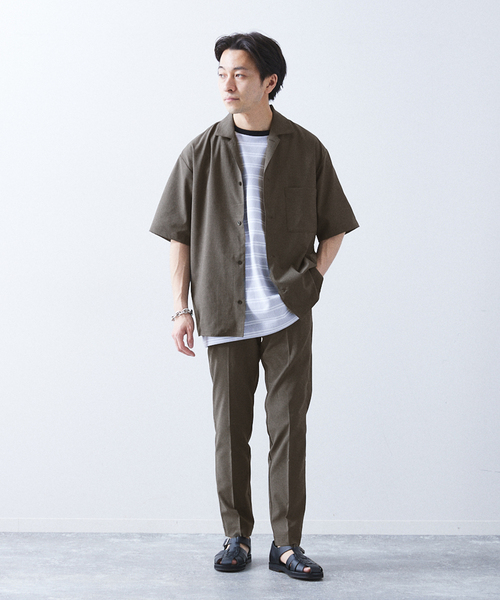 「417 EDIFICE」 半袖シャツ X-LARGE ネイビー メンズ_画像9
