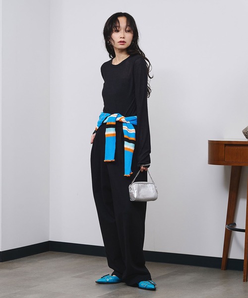 「ROSE BUD」 スウェットパンツ M ブラック レディース_画像7