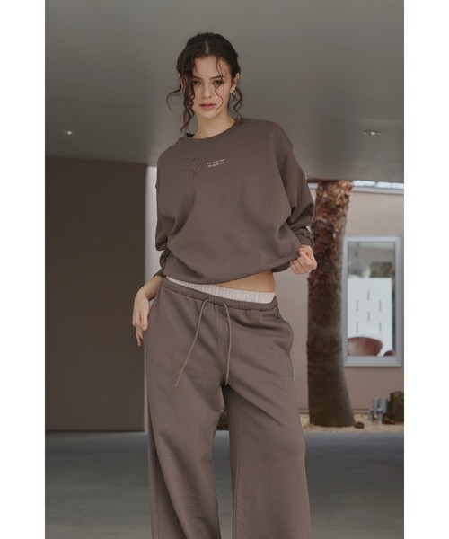 「ALEXIA STAM」 スウェットカットソー FREE チャコールグレー レディース_画像2