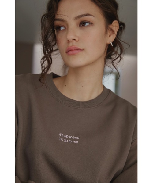 「ALEXIA STAM」 スウェットカットソー FREE チャコールグレー レディース_画像5
