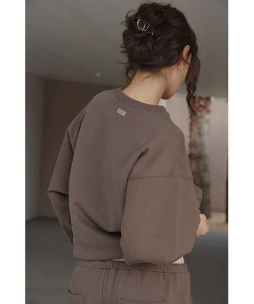 「ALEXIA STAM」 スウェットカットソー FREE チャコールグレー レディース_画像7