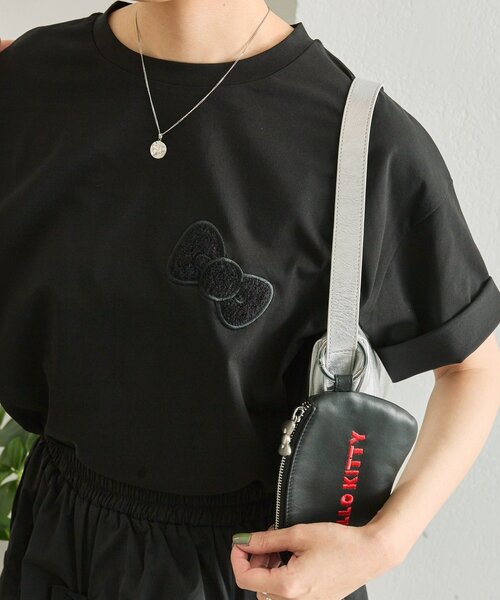 tシャツ 「HELLO KITTY（ハローキティ）×ear」コラボTシャツ「手洗い可」 レディースの画像