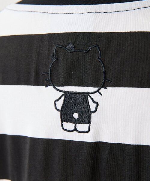 tシャツ 「HELLO KITTY（ハローキティ）×ear」コラボTシャツ「手洗い可」 レディースの画像