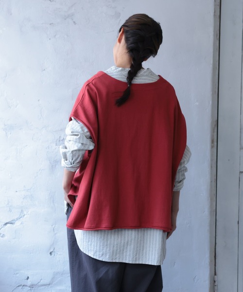 「soulberry」 半袖カットソー L レッド レディース_画像8