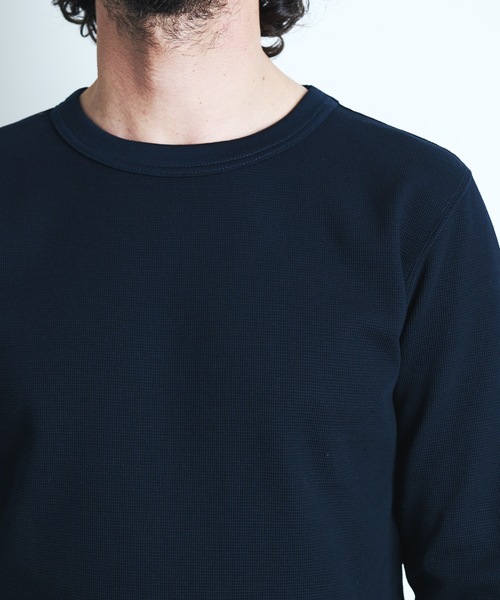 「Magine」 長袖Tシャツ 44 ネイビー メンズ_画像4