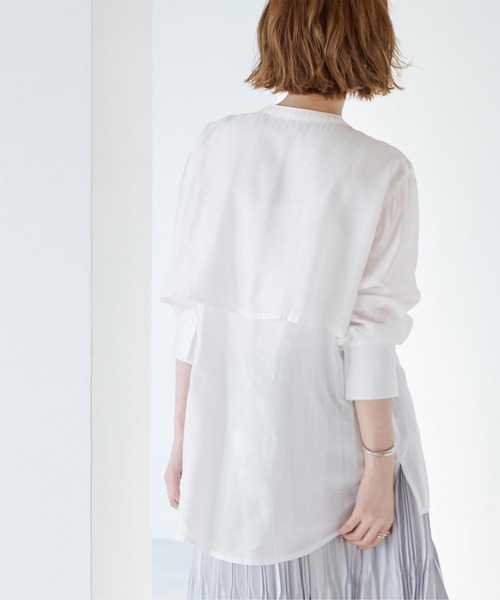 「ur's」 長袖ブラウス S ブルー レディース_画像9