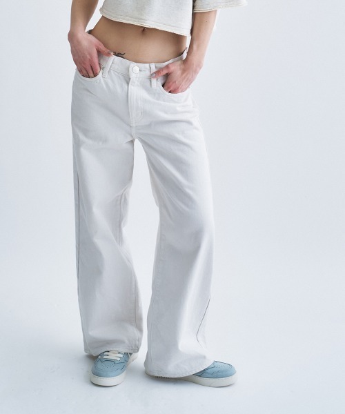 CODE A ワイドパンツ ジーンズ デニム デニムパンツ NEEDBY heritage