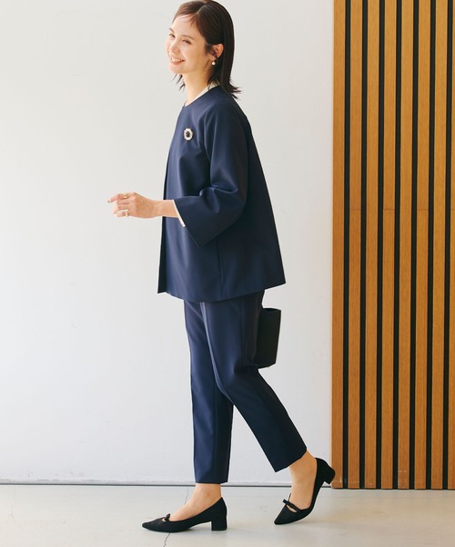 「CROSS FUNCTION」 セットアップ 11号 ネイビー レディース_画像4