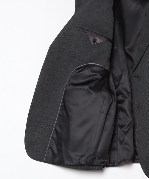 「BANANA REPUBLIC FACTORY STORE」 テーラードジャケット 42 チャコールグレー メンズ_画像3