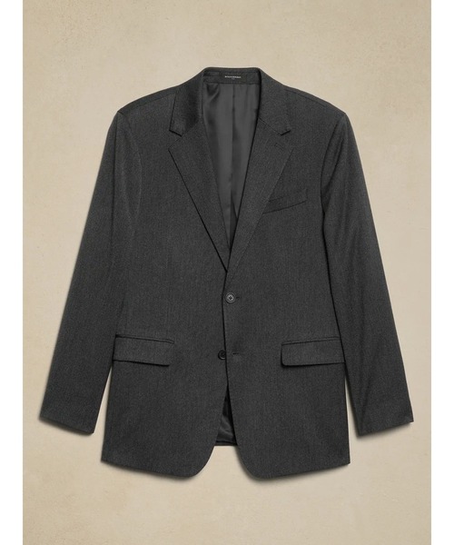 「BANANA REPUBLIC FACTORY STORE」 テーラードジャケット 42 チャコールグレー メンズ_画像4
