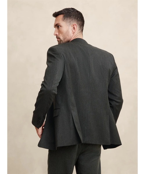 「BANANA REPUBLIC FACTORY STORE」 テーラードジャケット 42 チャコールグレー メンズ_画像6