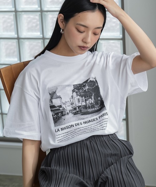 mili an deni（ミリアンデニ） tシャツ 半袖シティスケープフォト