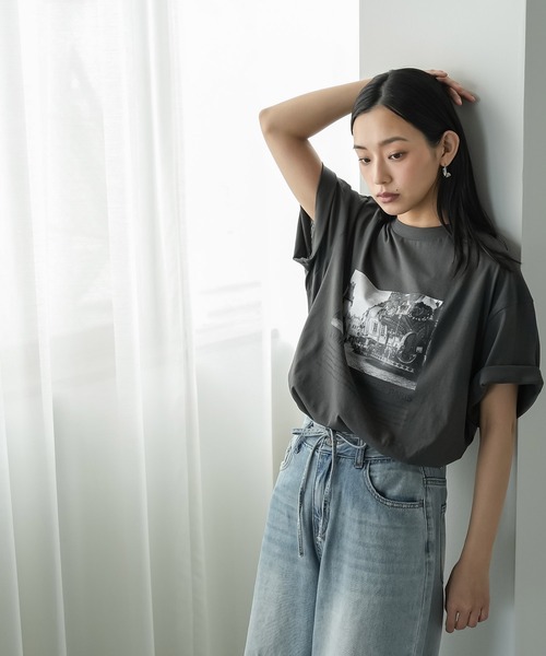 mili an deni（ミリアンデニ） tシャツ 半袖 半袖シティスケープフォト