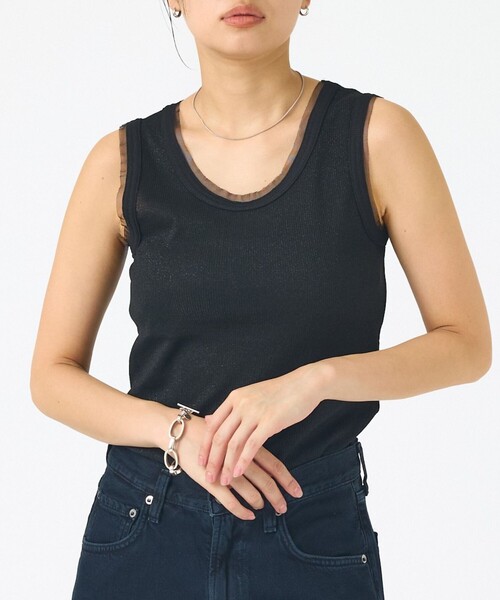 A.P.C.（アーペーセー） タンクトップ ノースリーブ TOP BORDURES