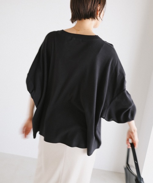 「evernavy」 長袖カットソー L 杢グレー レディース_画像4
