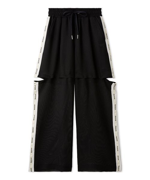 ワイドパンツ パンツ 「Reebok」3wayシアーメッシュラインパンツ レディースの画像