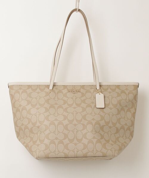 COACH（コーチ） トートバッグ - ベージュ レディース : ZOZOTOWN