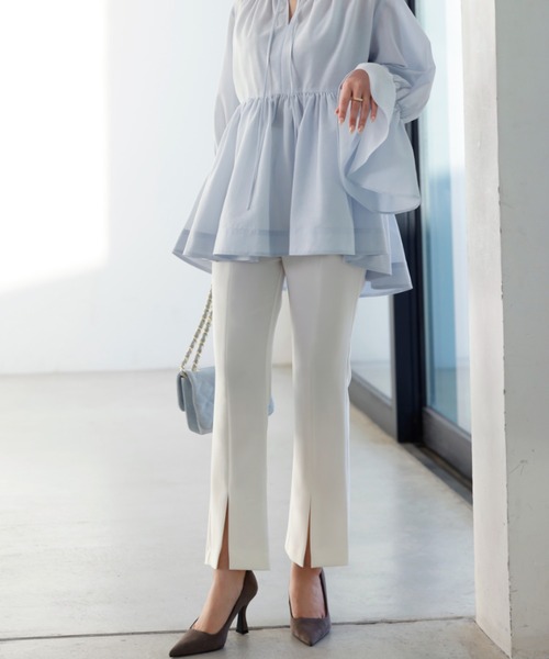 「anuans」 パンツ MEDIUM ベージュ レディース_画像4