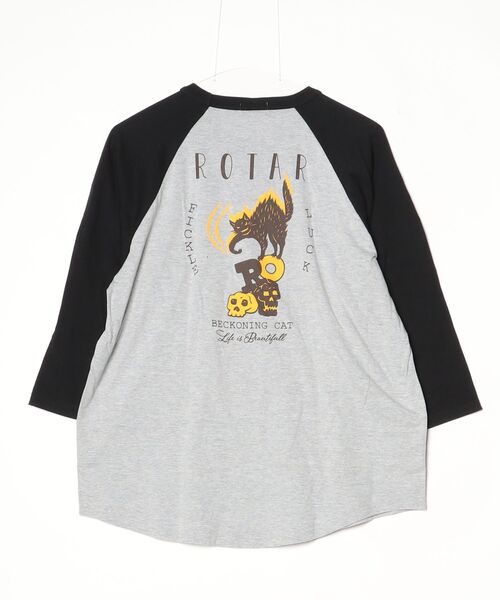 「ROTAR」 7分袖Tシャツ LARGE グレー系その他 メンズ_画像2