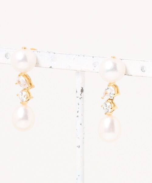 ピアス 「Completedworks /コンプリーテッドワークス」パールピアス レディースの画像