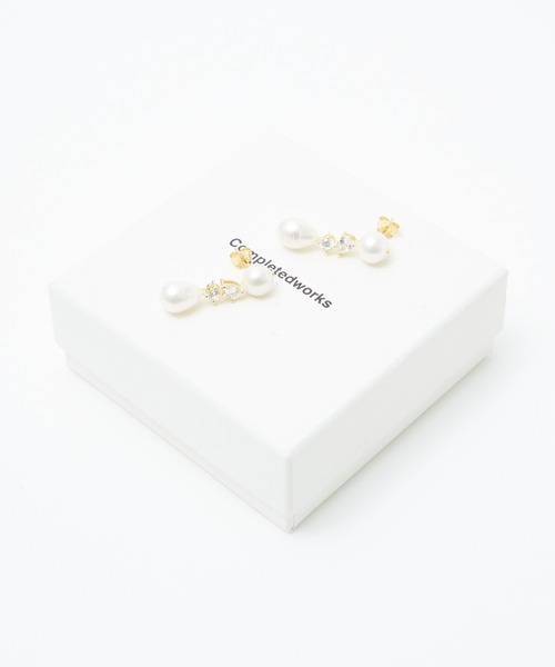 ピアス 「Completedworks /コンプリーテッドワークス」パールピアス レディースの画像