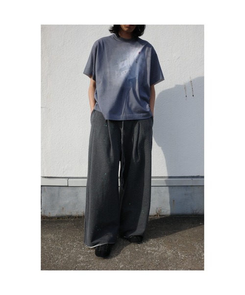 スウェットパンツ ジャージ UPCYCLED HOME BAGGY WITH PAINTING メンズの画像
