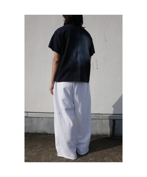 スウェットパンツ ジャージ UPCYCLED HOME BAGGY WITH PAINTING メンズの画像