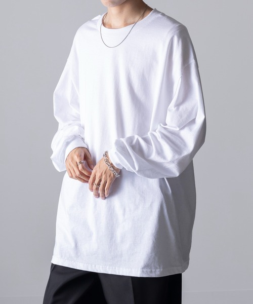 「MAISON CLUB」 長袖Tシャツ 2XL ホワイト メンズ_画像4
