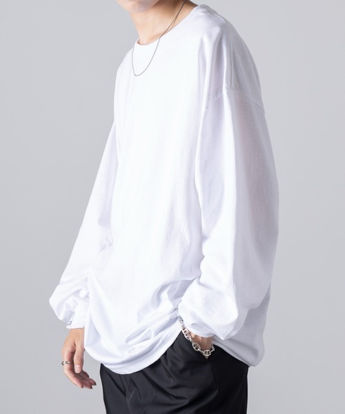 「MAISON CLUB」 長袖Tシャツ 2XL ホワイト メンズ_画像5