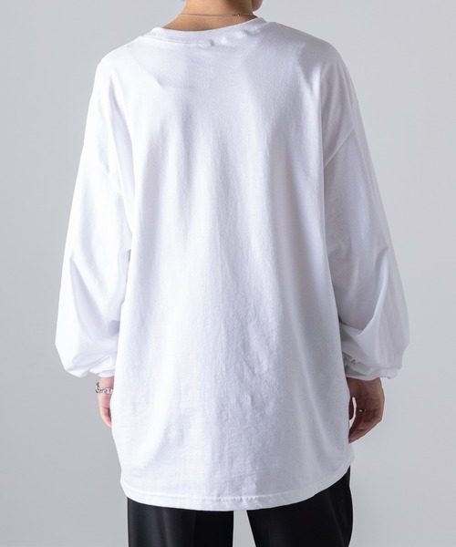 「MAISON CLUB」 長袖Tシャツ 2XL ホワイト メンズ_画像6