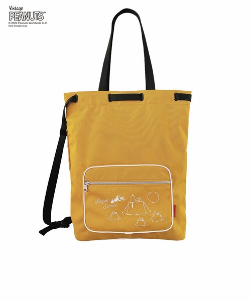 「Vintage PEANUTS」 リュック「ROOTOTEコラボ」 FREE イエロー レディース_画像4
