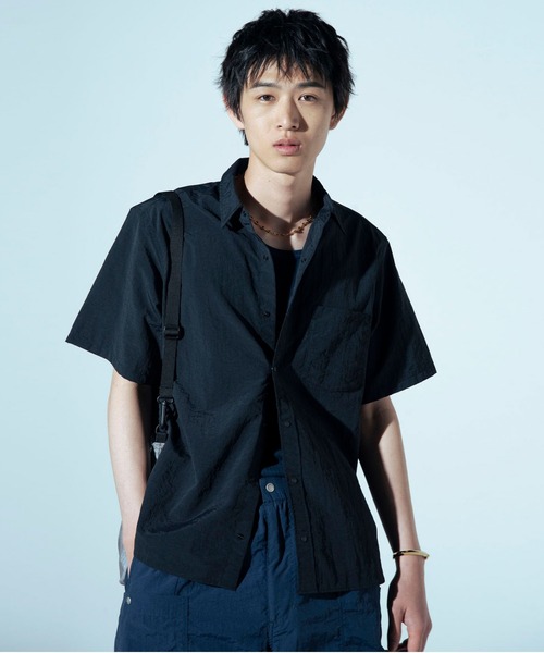 nagonstans 半袖シャツ NANGA（ナンガ） シャツ 半袖 「直営店限定」ナイロンタッサー S/S