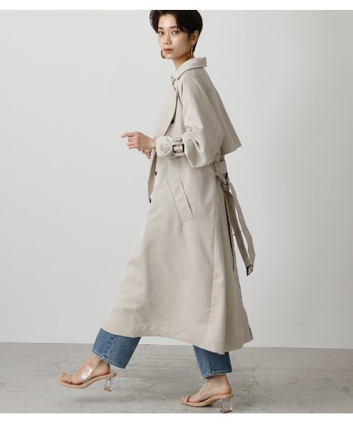 コート トレンチコート SINGLE FLAP TRENCH COAT/シングルフラップトレンチコート レディース | AZUL BY MOUSSY | 04