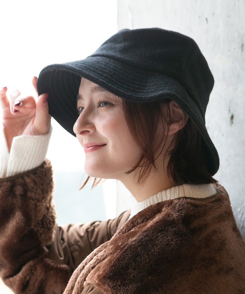 14+（イチヨンプラス） 帽子 ハット 無地シンプルバケットハット