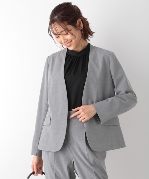 tokuichi.t ウツクシルエットVジャケットパンツセット セール】ウツクシルエットVジャケット/970892（スーツ