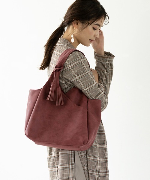 GeeRA（ジーラ） トートバッグ A4対応フリンジ付トートバッグ