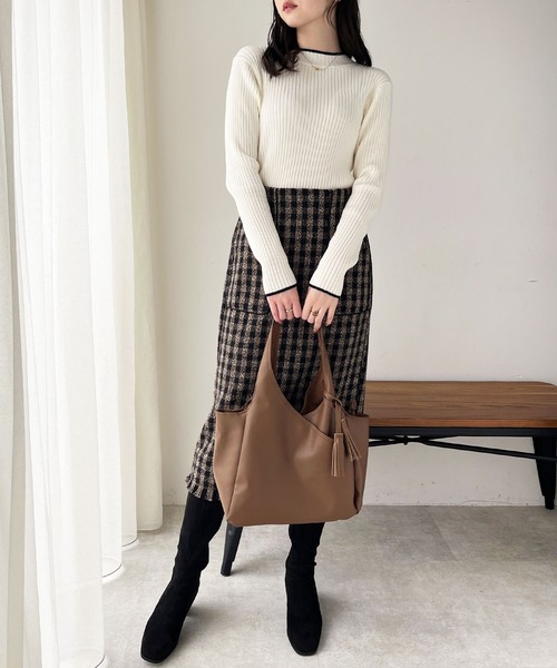 GeeRA（ジーラ） トートバッグ A4対応フリンジ付トートバッグ