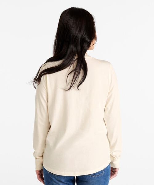 tシャツ ウォッシュ・コットン・ティ、長袖　グラフィック 米国フィット・レギュラー レディース L.L.Bean tシャツ ウォッシュ・コットン・ティ、長袖