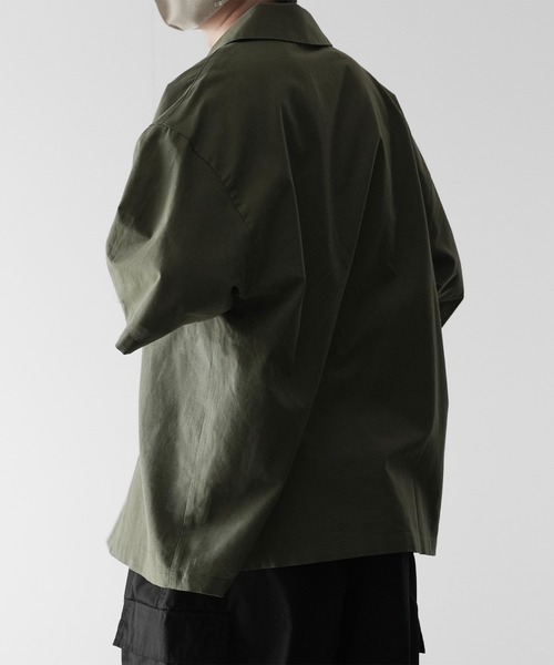 RUUBON シャツ 「RUUBON」linen open collar shirt / リネン オープン