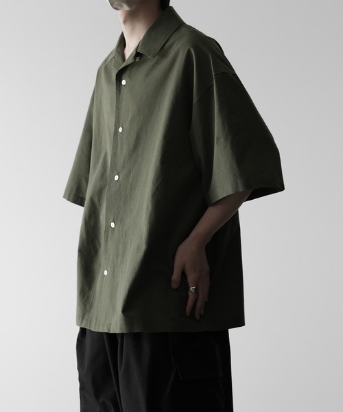 renapon様へ♥3/8 RUUBON シャツ 「RUUBON」linen open collar shirt / リネン オープン